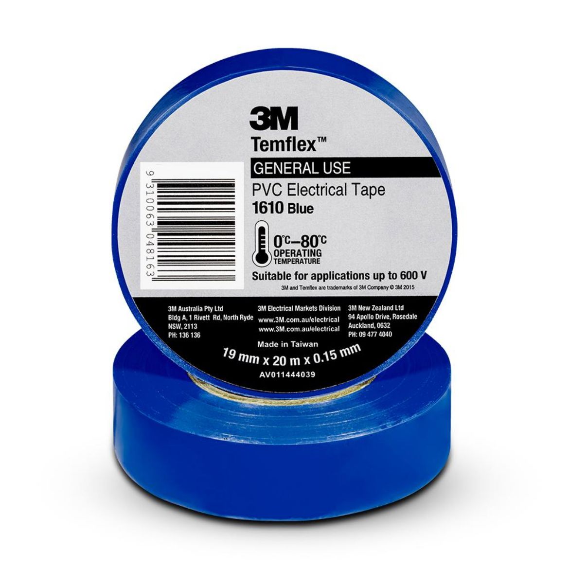 Picture of ELECTRICAL TAPE BLUE 19MM X 20MTR
