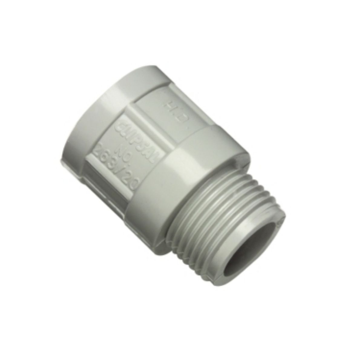 Picture of SCREWED ADAPTOR CONDUIT GREY 20MM