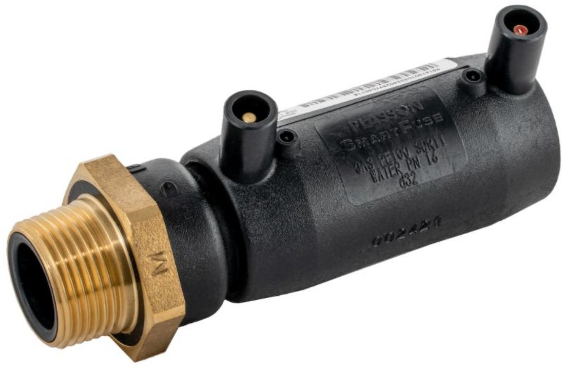 Picture of MALE SPIGOT ADAPTOR BRASS ELECTROFUSION 63MM X 50MM