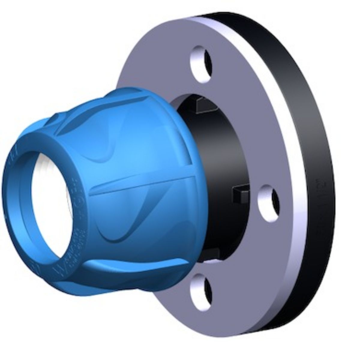 Picture of FLANGED CONNECTOR METRIC ALPRENE TABLE D 90MM X 4''