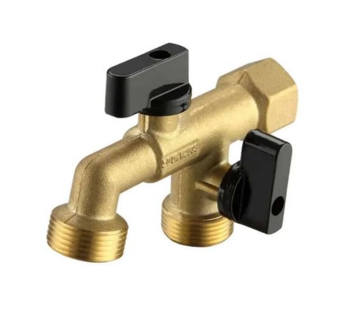 Picture of GARDEN TAP BRASS DUAL OUTLET