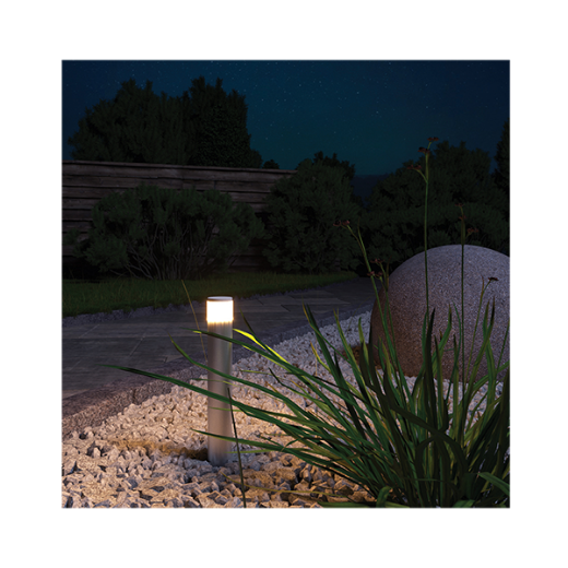 Picture of AQUALUX LUMENA SPIKE BOLLARD BLACK 12-24VAC/24VDC INTEGRATED LED 4W WARM WHITE 25D QUICKCONNECT