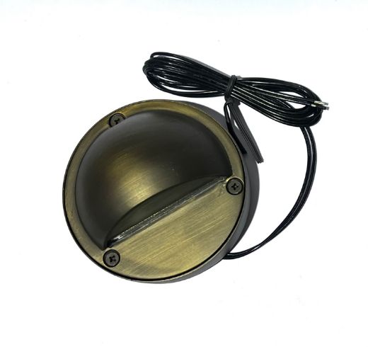 Picture of AQUALUX PHOENIX STEP LIGHT AGED BRASS 12V HALOGEN 20W AWL01