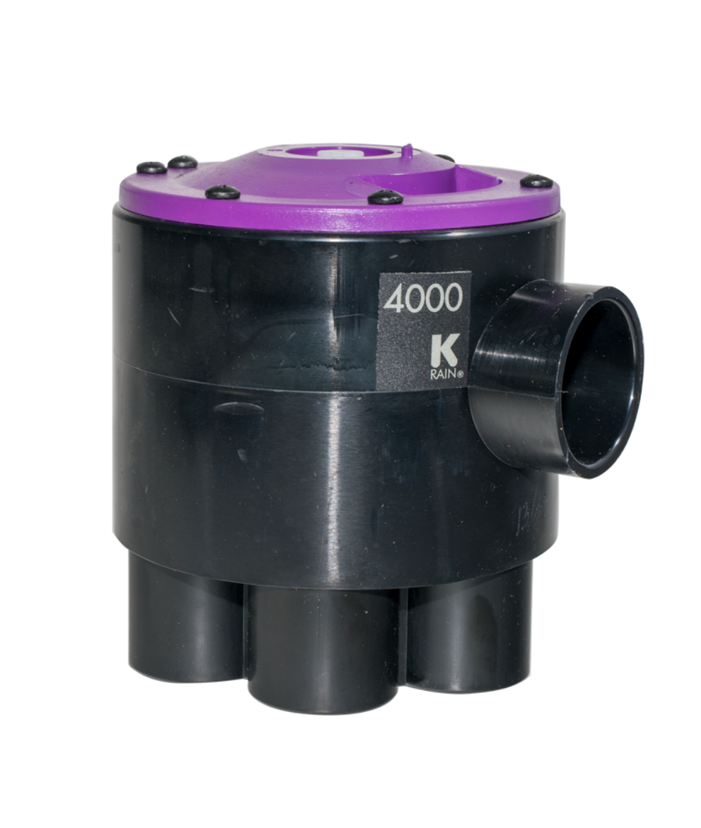Picture of INDEXING VALVE K-RAIN 4000 6 OUTLET 2 ZONE 1 1/4'' LILAC TOP