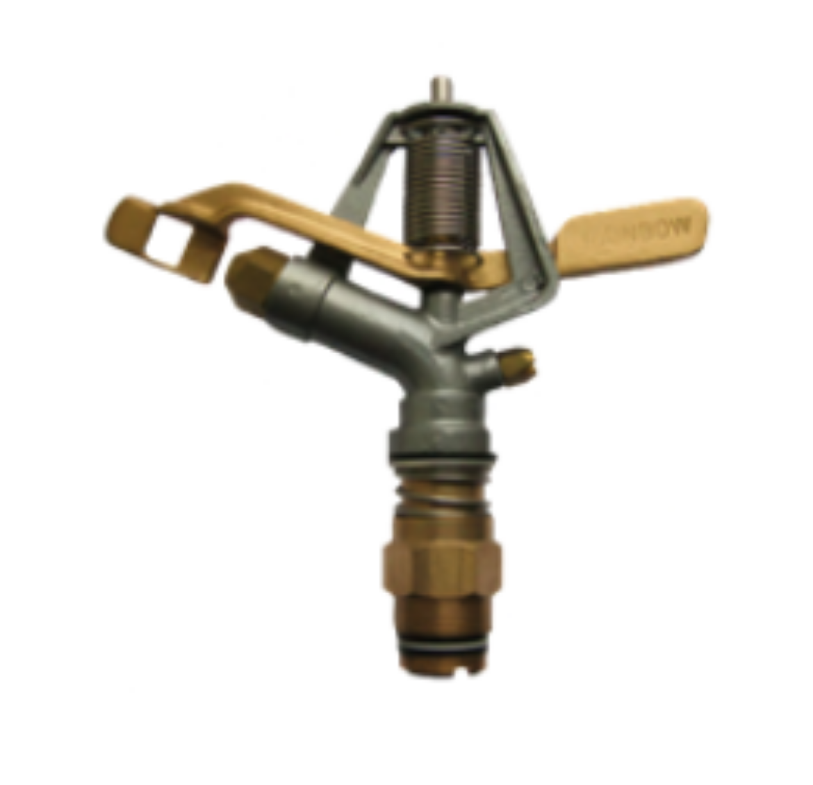 Picture of IMPACT SPRINKLER BRASS/ALUMINIUM FC RAINBOW RAS 5 32MM BSP MI C/W 9.0MM & 5.0MM NOZZLES