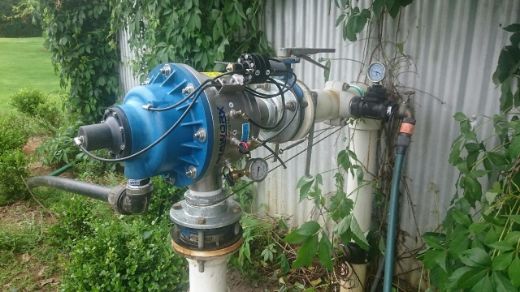 Picture of FILTER FILTAWORX FULLY AUTOMATIC SELF CLEANING SCREEN 100 MICRON 100MM FLANGED 90D ANGLE INLET/OUTLET HYDRAULIC CONTROL HYDRAULIC DRIVE C/W PRESSURE SUSTAINING VALVE